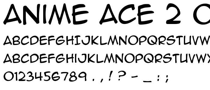 Anime Ace 2_0 BB font